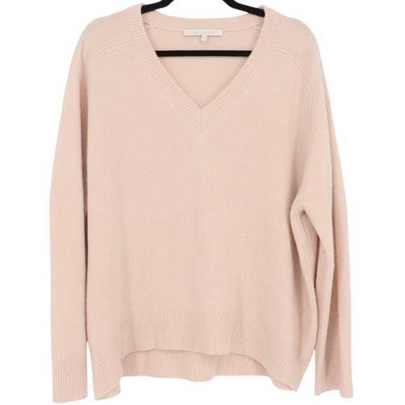 NakedCashmere Sweaters - Nakedcashmere Women's Size L Blush Pink Cashmere Sweater Relaxed Fit Raglan